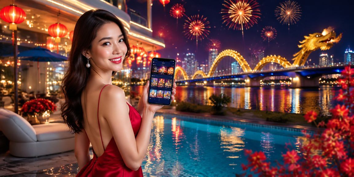 Giao diện giới thiệu phong cách casino và cá cược tại Đà Nẵng vào dịp lễ Tết